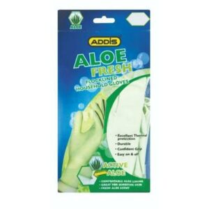 Gloves Household Aloe Vera Medium Addis