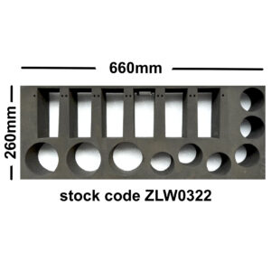Crockery Insert  660mm x 260mm