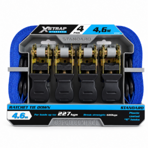 Tie Down Ratchet XS STD 4.6m 4Pce
